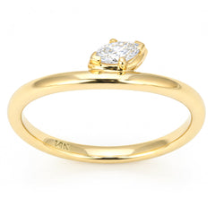 SPECIAL! .15ct G SI 14kt Yellow Gold Marquise Cut Diamond Solitaire Ring Size 6.5