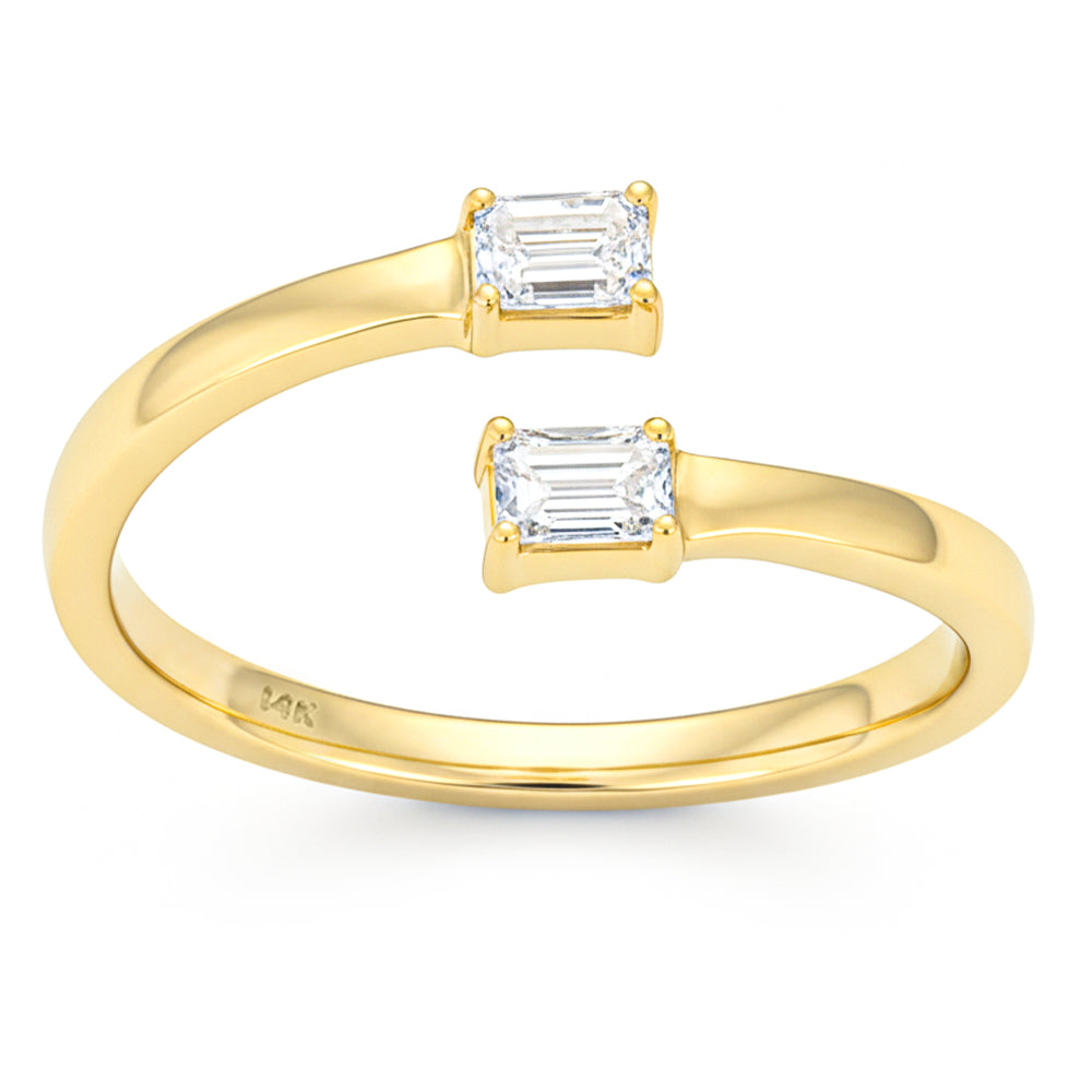 SPECIAL! .30ct G SI 14kt Yellow Gold Emerald Cut Diamond Ring Size 6.5