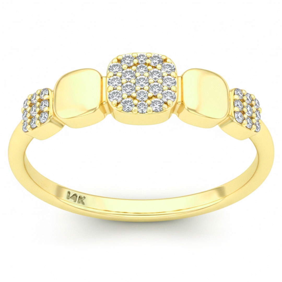 SPECIAL! .16ct G SI 14kt Yellow Gold Round Diamond Band Ring Size 6.5