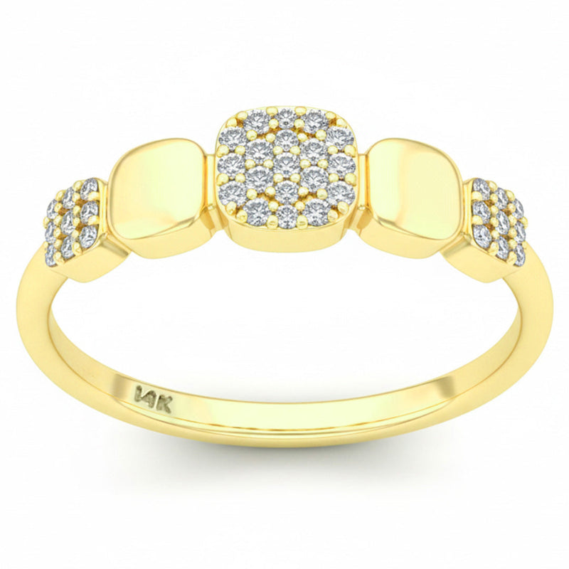 SPECIAL! .16ct G SI 14kt Yellow Gold Round Diamond Band Ring Size 6.5