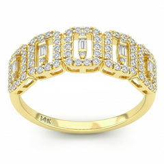 SPECIAL! .47ct G SI 14kt Yellow Gold Diamond Band Ring Size 6.5