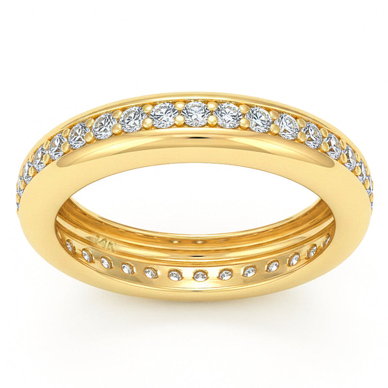 SPECIAL! .59ct G SI 14kt Yellow Gold Diamond Band Ring Size 6.5
