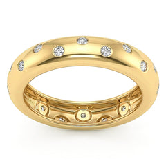 SPECIAL! .35ct G SI 14kt Yellow Gold Diamond Modern Band Ring Size 6.5