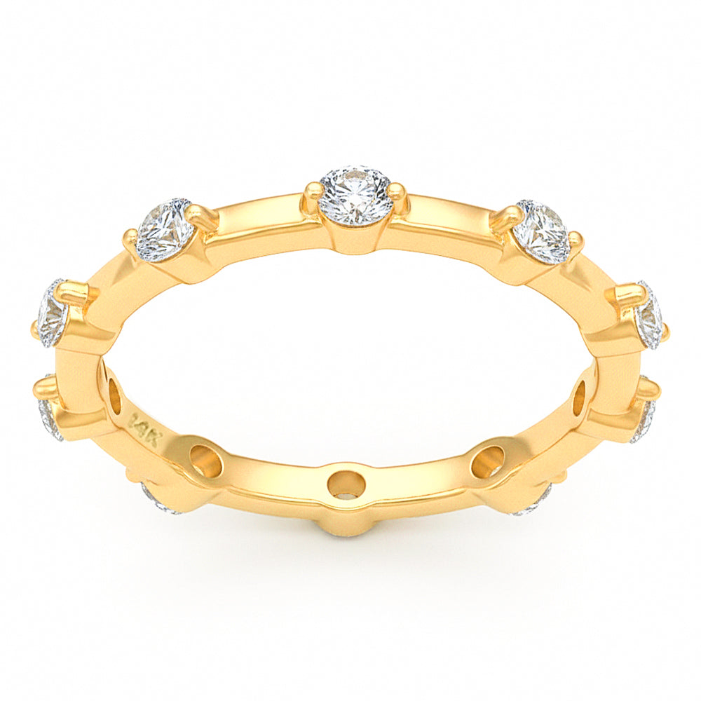 SPECIAL! .59ct G SI 14kt Yellow Gold Diamond Band Ring Size 6.5