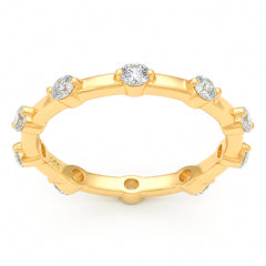SPECIAL! .59ct G SI 14kt Yellow Gold Diamond Band Ring Size 6.5