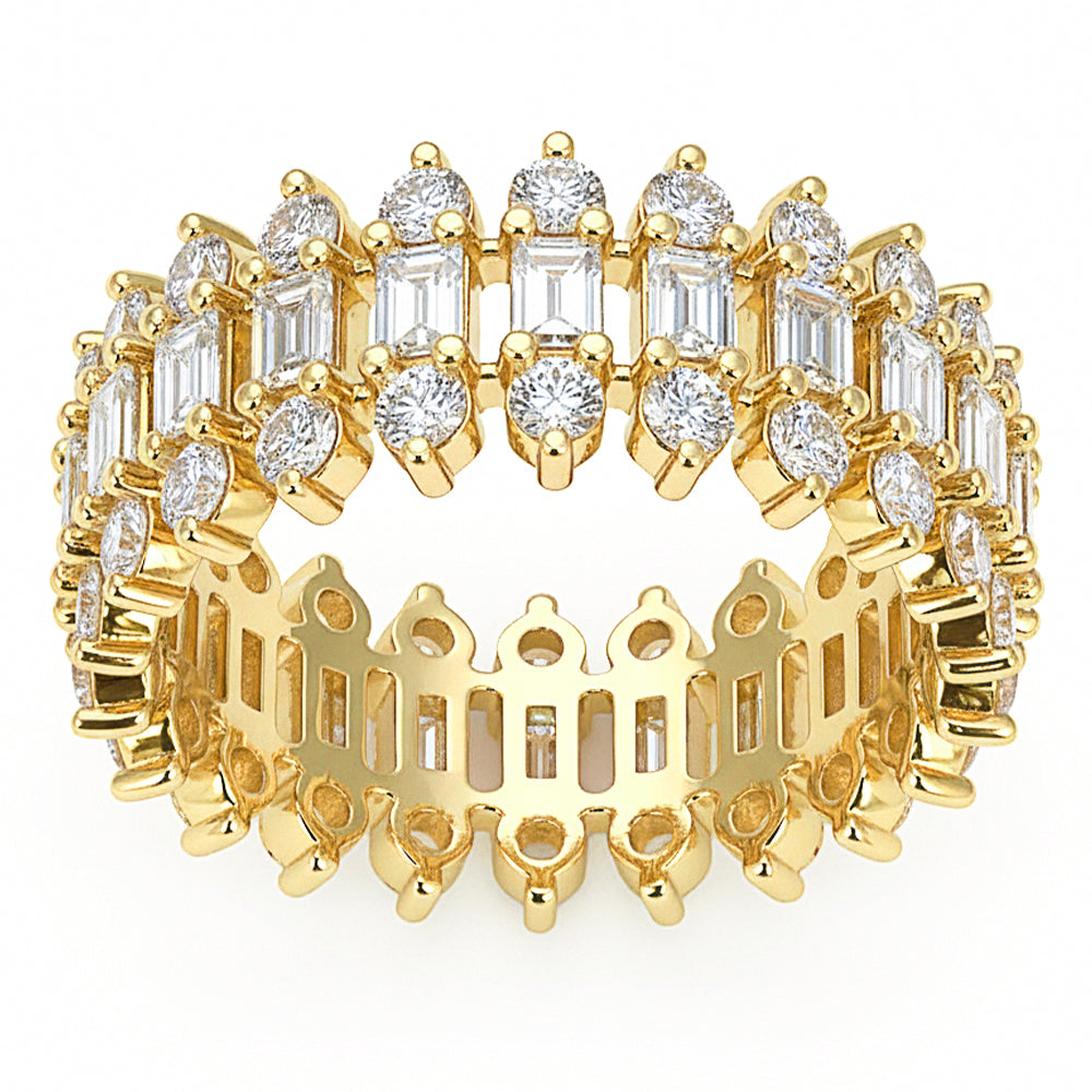 SPECIAL! 2.53ct G SI 14kt Yellow Gold Diamond Band Ring Size 6.5
