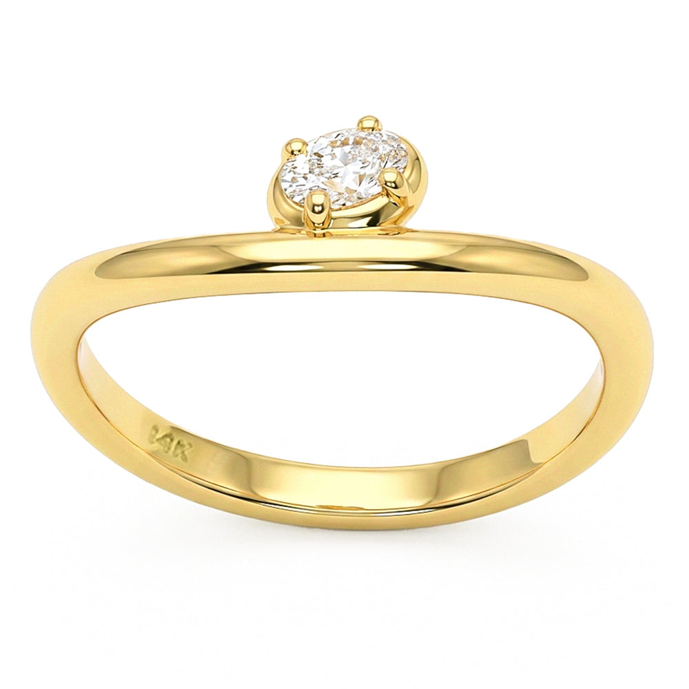 SPECIAL! .14ct G SI 14kt Yellow Gold Diamond Ring Size 6.5