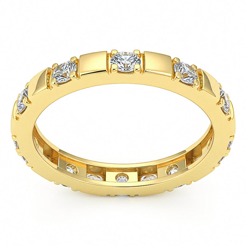 SPECIAL! .76ct G SI 14kt Yellow Gold Diamond Band Ring Size 6.5