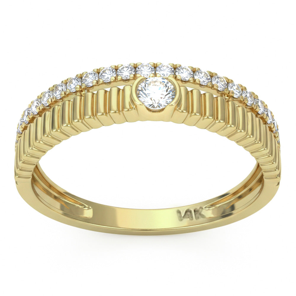 SPECIAL! .30ct G SI 14kt Yellow Gold Diamond Band Ring Size 6.5