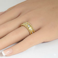 SPECIAL! .11ct G SI 14kt Yellow Gold Diamond Band Ring Size 6.5