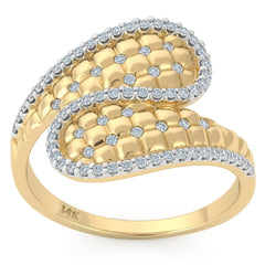 SPECIAL! .34ct G SI 14kt Yellow Gold Diamond Wrap Ring Size 6.5