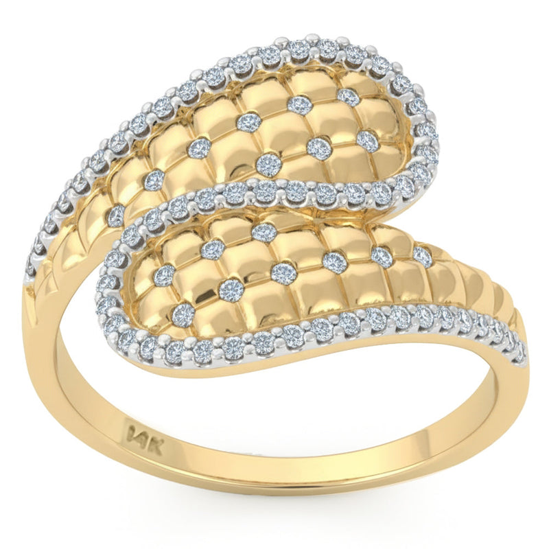 SPECIAL! .34ct G SI 14kt Yellow Gold Diamond Wrap Ring Size 6.5