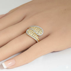 SPECIAL! .34ct G SI 14kt Yellow Gold Diamond Wrap Ring Size 6.5