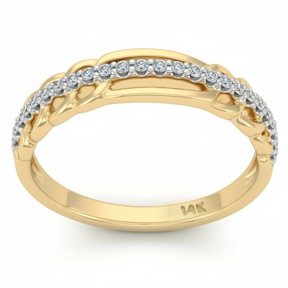 SPECIAL! .15ct G SI 14kt Yellow Gold Diamond Band Ring Size 6.5