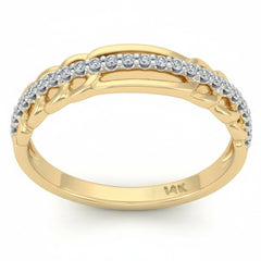 SPECIAL! .15ct G SI 14kt Yellow Gold Diamond Band Ring Size 6.5