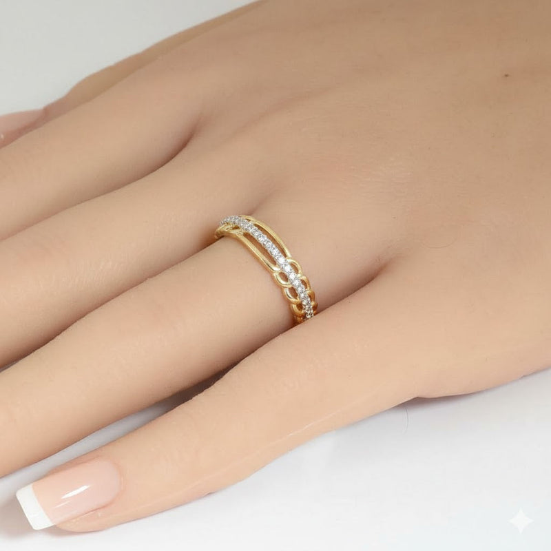 SPECIAL! .15ct G SI 14kt Yellow Gold Diamond Band Ring Size 6.5