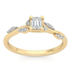 SPECIAL! .39ct G SI 14kt Yellow Gold Emerald Cut Diamond Engagement Ring Size 6.5
