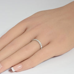 SPECIAL! 1.31ct G SI 14K White Gold Diamond Eternity Band Ring Size 7