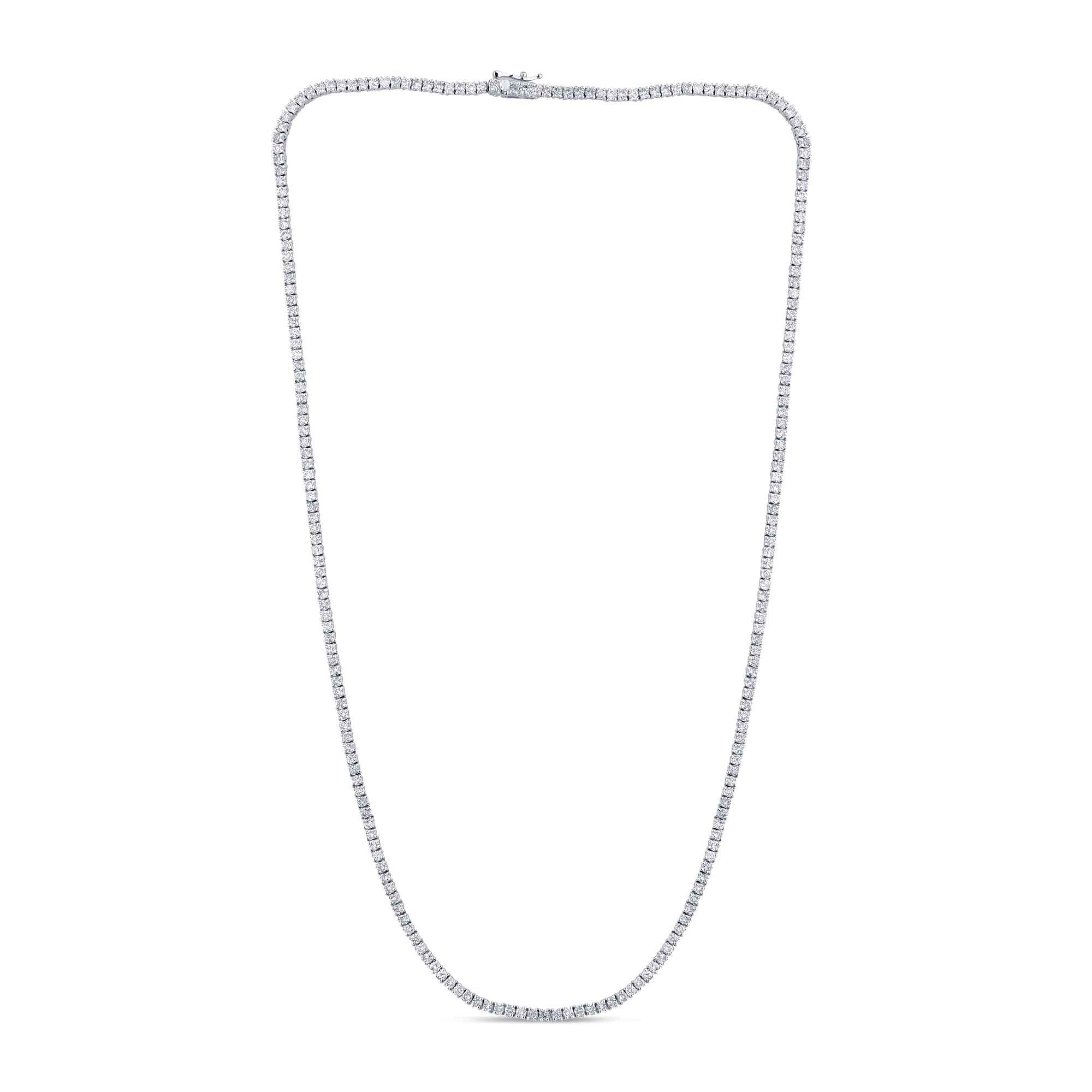 SPECIAL! 4.83ct G SI 14K White Gold Diamond Tennis Necklace 18"