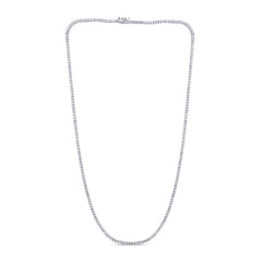 SPECIAL! 4.83ct G SI 14K White Gold Diamond Tennis Necklace 18"