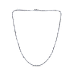 SPECIAL! 7.72ct G SI 14K White Gold Diamond Tennis Necklace 18"