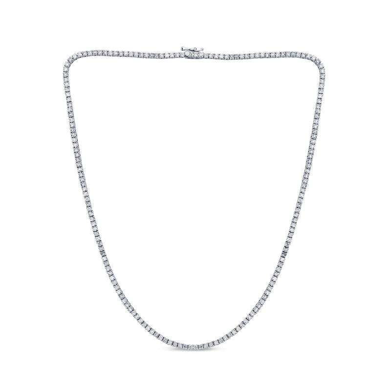 SPECIAL! 7.72ct G SI 14K White Gold Diamond Tennis Necklace 18"