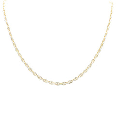 SPECIAL! 3.18ct G SI 14K Yellow Gold Diamond Mariner Link Chain Necklace 20" Long