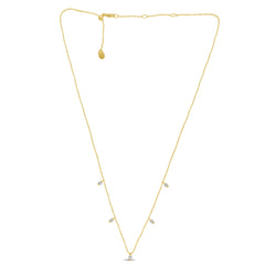 SPECIAL! .24ct G SI 14K Yellow Gold Diamond Bead Style Drop Pendant Necklace