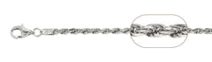 060-3MM Rope Chain .925  Solid Sterling Silver Sizes 7-30" NEW