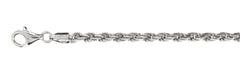 080-4MM Rope Chain .925  Solid Sterling Silver Sizes 8-36" NEW