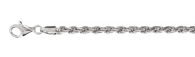 080-4MM Rope Chain .925  Solid Sterling Silver Sizes 8-36" NEW