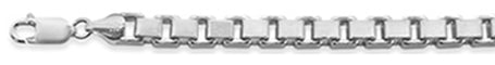CLOSEOUT 20% OFF! 300 5MM Square Box Chain .925  Solid Sterling Silver Sizes 8-28" NEW