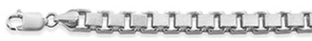 CLOSEOUT 20% OFF! 400 6MM Square Box Chain .925  Solid Sterling Silver Sizes 8-28" NEW