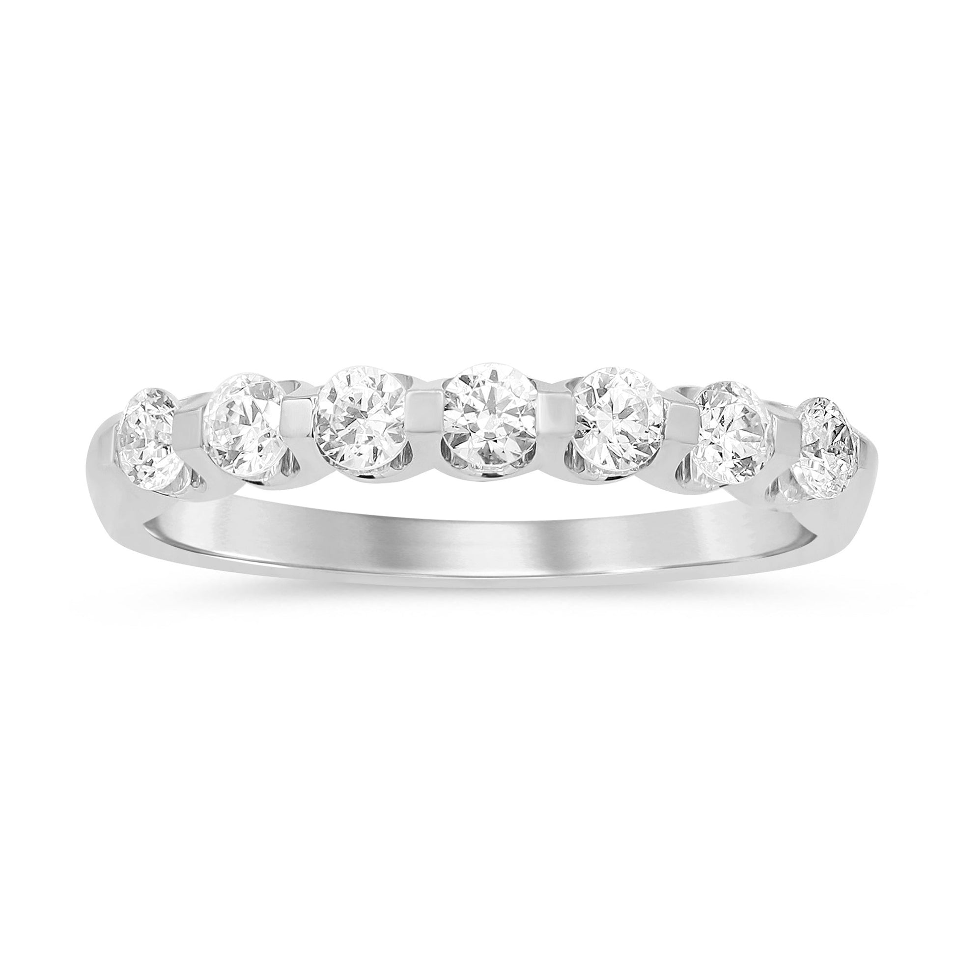 SPECIAL! .50ct G SI 14K White Gold Diamond 7-Stones Ring Band