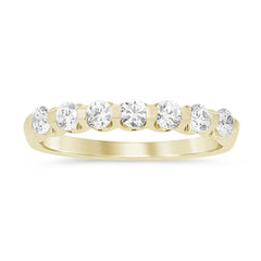 DIAMOND CLOSEOUT! .55ct G SI 14K Yellow Gold Diamond 7-Stones Ring Band