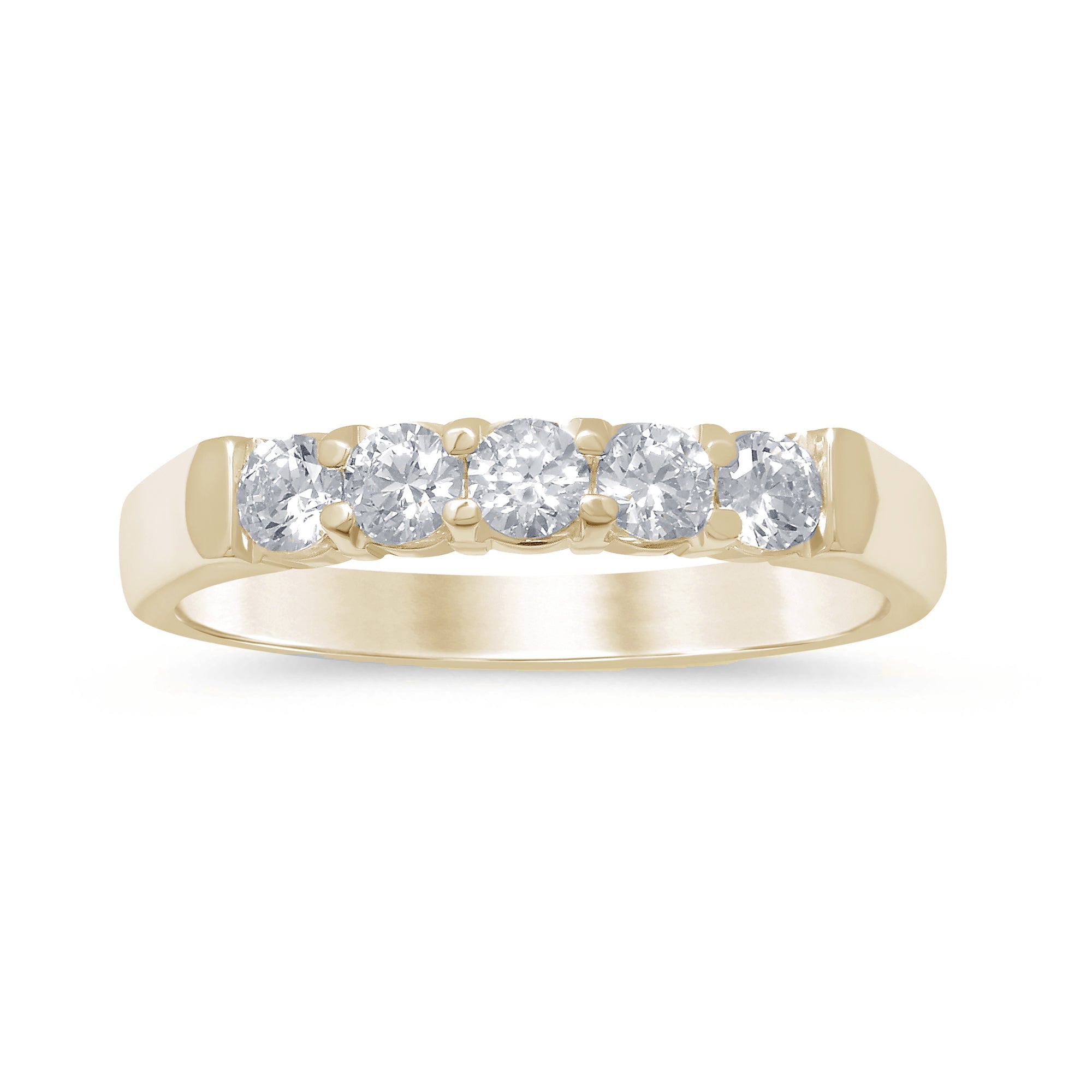 SPECIAL! .52ct G SI 14K Yellow Gold Diamond Band Ring Size 6.5