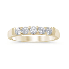 SPECIAL! .52ct G SI 14K Yellow Gold Diamond Band Ring Size 6.5