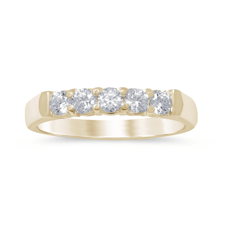 SPECIAL! .52ct G SI 14K Yellow Gold Diamond Band Ring Size 6.5