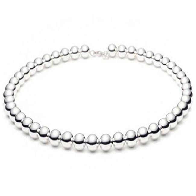 CLOSEOUT 20% OFF! 10MM Ball Bead Chain .925  Solid Sterling Silver Sizes 7.5-8" and 16-20" NEW