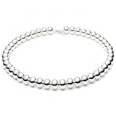 CLOSEOUT 20% OFF! 10MM Ball Bead Chain .925  Solid Sterling Silver Sizes 7.5-8" and 16-20" NEW