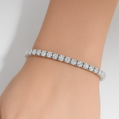 SPECIAL! 11.86ct 14K White Gold Diamond Tennis Bracelet 7"