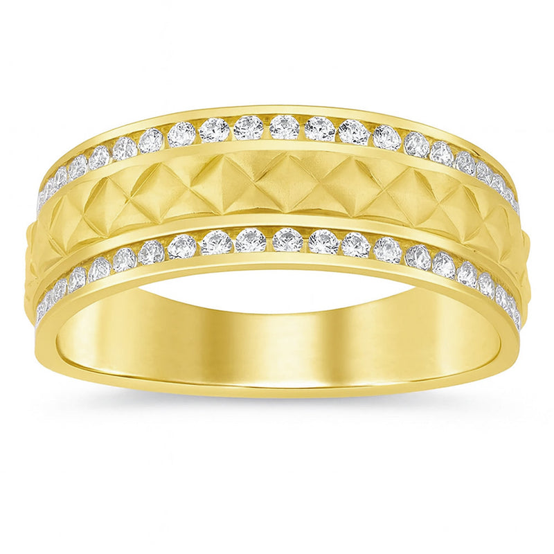 SPECIAL! .52ct G SI 14K Yellow Gold Diamond Men's Band Size 10