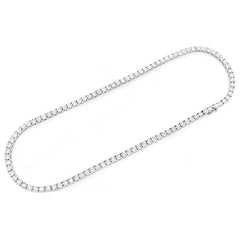 SPECIAL! 5.07ct 14K White Gold Tennis Miracle Illusion Necklace 22"