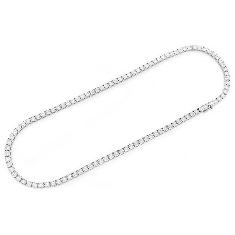 SPECIAL! 0.55ct 14K White Gold Tennis Miracle Illusion Necklace 16"