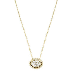 DIAMOND CLOSEOUT!  .13cts 14kt Yellow Gold Round Diamond Pendant Necklace 18" Long