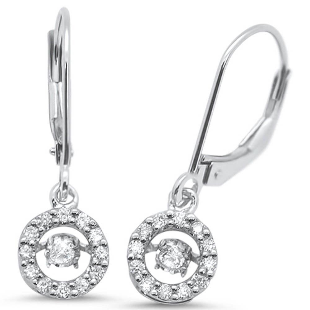 DIAMOND CLOSEOUT! .26ct 14k White Gold Drop Dangle Diamond Earrings